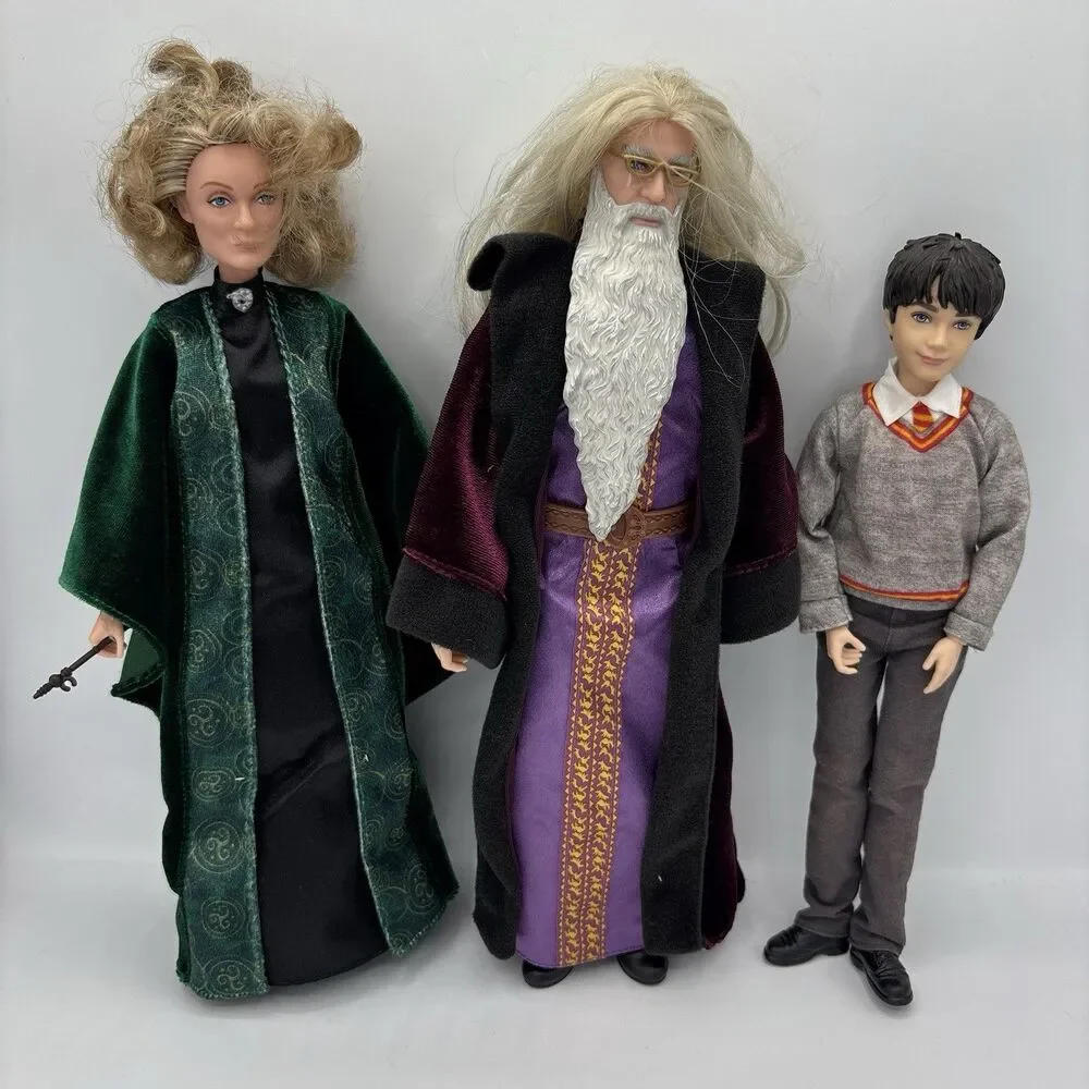 Mattel Harry Potter Figure Lot of 3 2018 Dolls Minerva McGonagall Dumbledore